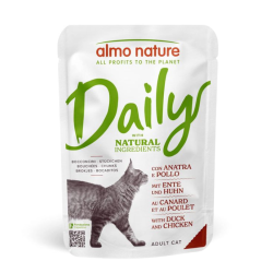 Almo Nature Daily Cat Pouch with Chicken and Duck 70g su vištiena ir antiena