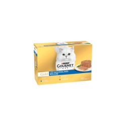 Gourmet Gold Mousse Mix kons.katėms (triušiena,vištiena,lašiša,inkst)