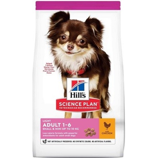 Hill's SP Light Small & Mini Adult sausas pašaras šunims Hill's SP Light Small & Mini Adult sausas pašaras šunims
