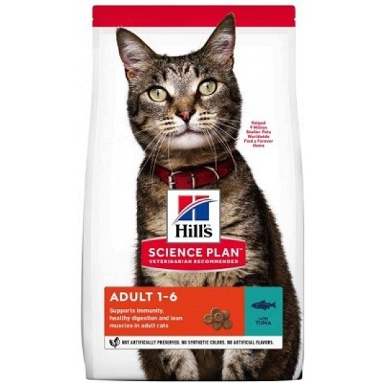 HILLS Science Plan Feline Adult Tuna sausas pašaras katėms