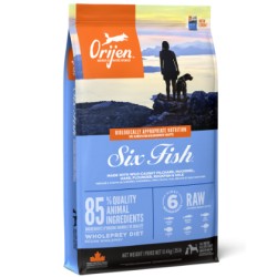 ORIJEN 6 Fish Dog sausas pašaras šunims