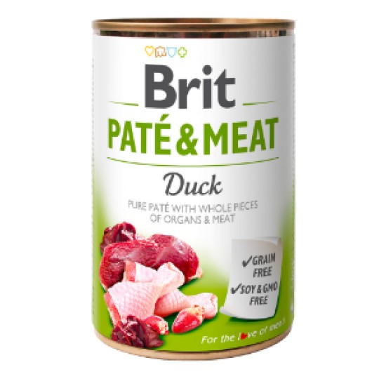BRIT CARE Duck Pate & Meat konservai šunims