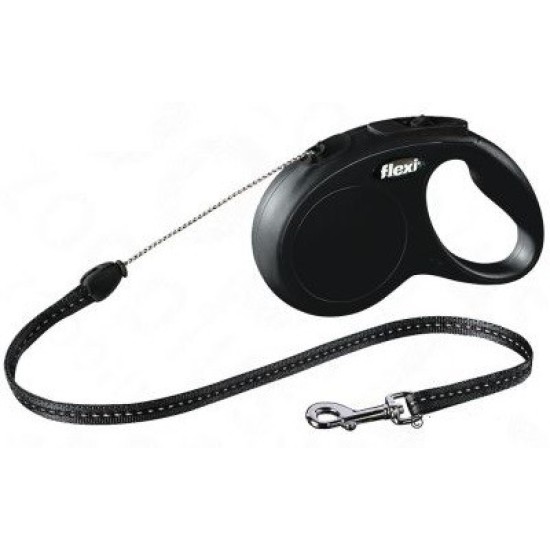 Flexi Classic M virvinis pavadėlis, iki 20 kg, 5 m, Mėlynas Flexi Classic M virvinis pavadėlis, iki 20 kg, 5 m, Mėlynas