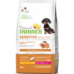 Natural Trainer Sensitive Mini Puppy Salmon sausas pašaras šunims