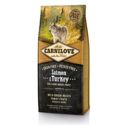 Carnilove Salmon & Turkey Adult Large Breed sausas pašaras didelių veislių šunims