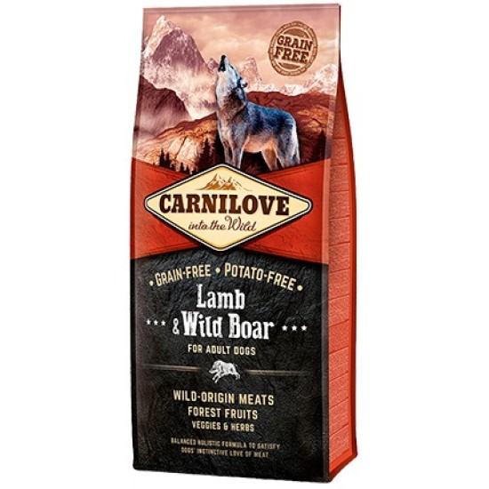 Carnilove Lamb & Wild Boar for Adult sausas pašaras šunims Carnilove Lamb & Wild Boar for Adult sausas pašaras šunims