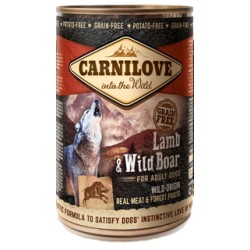 Carnilove Wild Meat Lamb & Wild Boar konservai šunims su ėriena ir šerniena