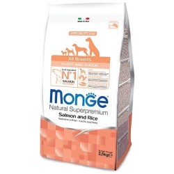 Monge All Breeds Puppy & Junior Salmon sausas pašaras šunims iki 1 metų