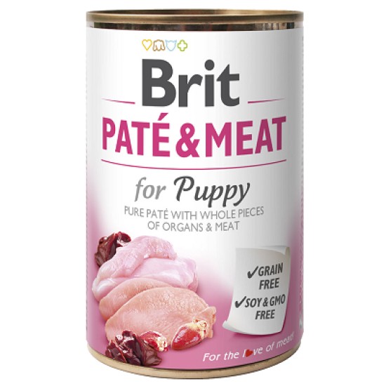 BRIT CARE Chicken&Turkey for Puppy konservai šuniukams iki 1 metų