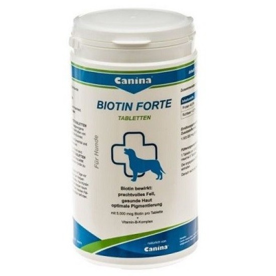 Canina Biotin Forte papildai šunims, 100 g
