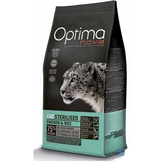 Sausas kačių maistas OPTIMA Nova Cat Sterilised su vištiena