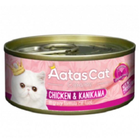 Aatas Cat Creamy Chicken&Kanikama konservai katėms