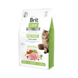 Brit Care Cat Senior Weight Control begrūdis sausas maistas senyvoms katėms  Brit Care Cat Senior Weight Control begrūdis sausas maistas senyvoms katėms