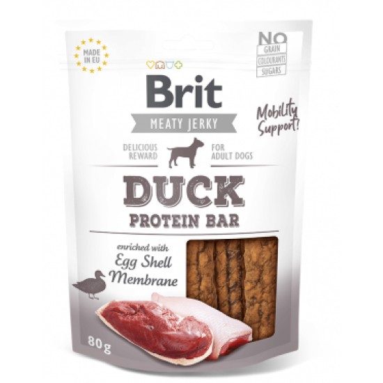 Brit Jerky Duck Protein Bar skanėstas šunims su antiena