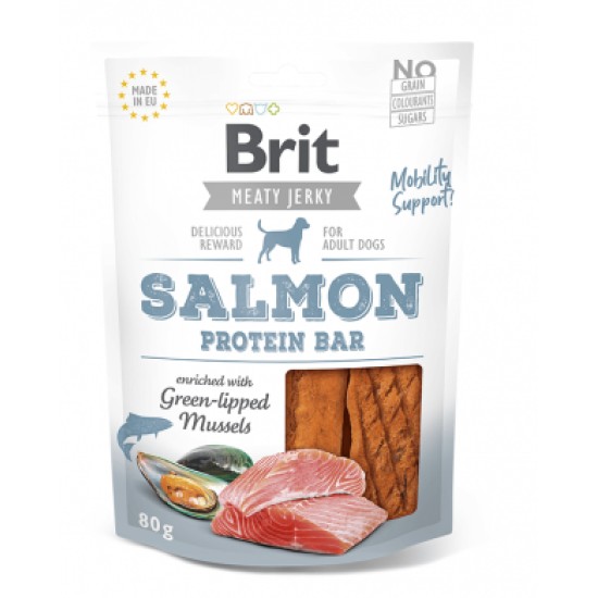 Brit Jerky Salmon Protein Bar skanėstas šunims su lašiša