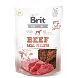 Brit Jerky Beef Real Fillets skanėstas šunims su jautiena