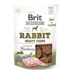 Brit Jerky Rabbit Meaty Coins skanėstas šunims