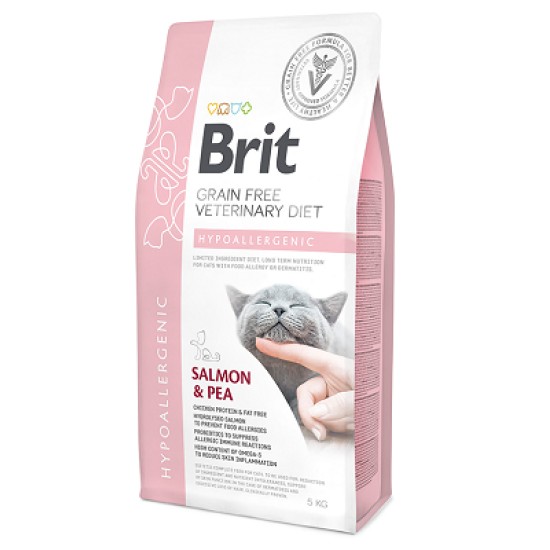 Brit GF Veterinary Diets sausas maistas katėms Hypoallergenic