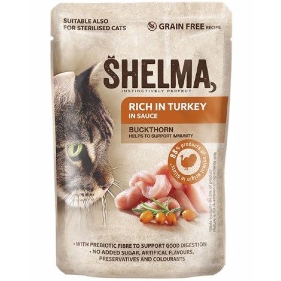 SHELMA kalakutienos gabaliukai padaže SHELMA kalakutienos gabaliukai padaže