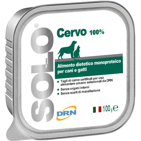 Solo konservai šunims ir katėms "Cervo" su elniena