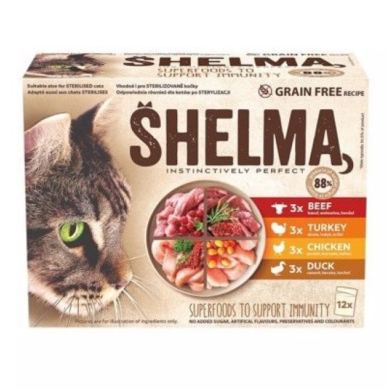 SHELMA MIX konservai katėms SHELMA MIX konservai katėms