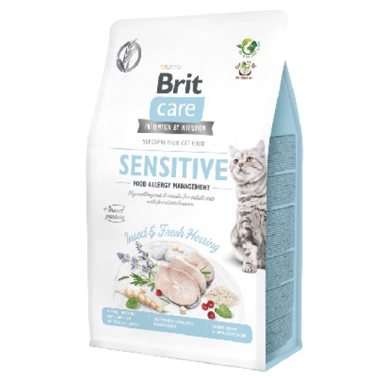 Brit Care Cat GF Insect&Fresh Herring sausas maistas katėms