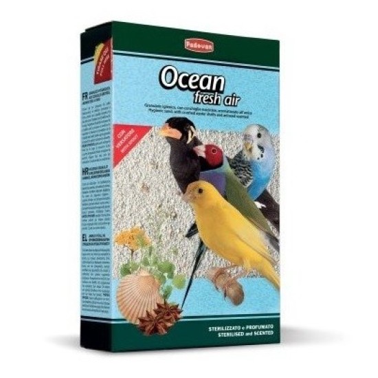 Ocean Fresh Air smėlis paukščiams su kriauklelėmis ir anyžių sėklomis