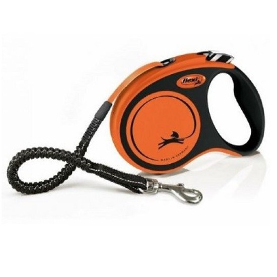 FLEXI XTREME juostelinis pavadėlis M, iki 35 kg, 5 m, Oranžinis