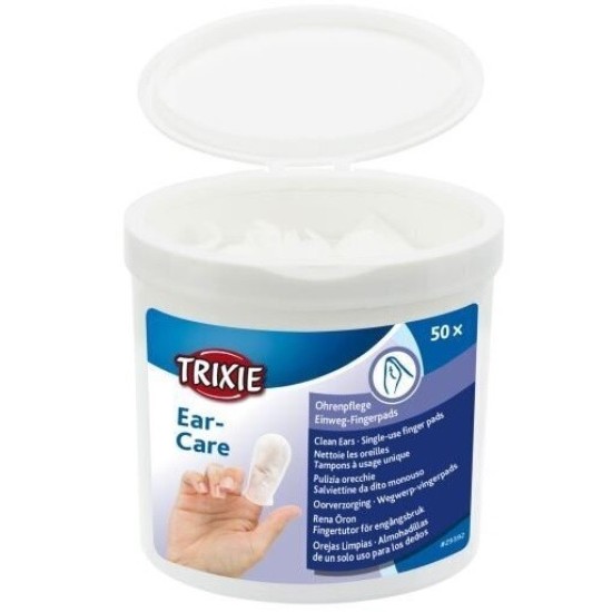 Antpirščiai ausų priežiūrai, 50 vnt
