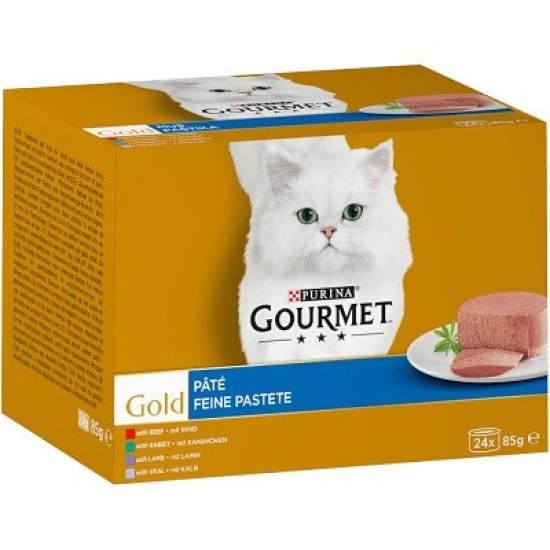 Gourmet Gold mousse paštetas su jautiena, triušiena, ėriena ir veršiena Gourmet Gold mousse paštetas su jautiena, triušiena, ėriena ir veršiena