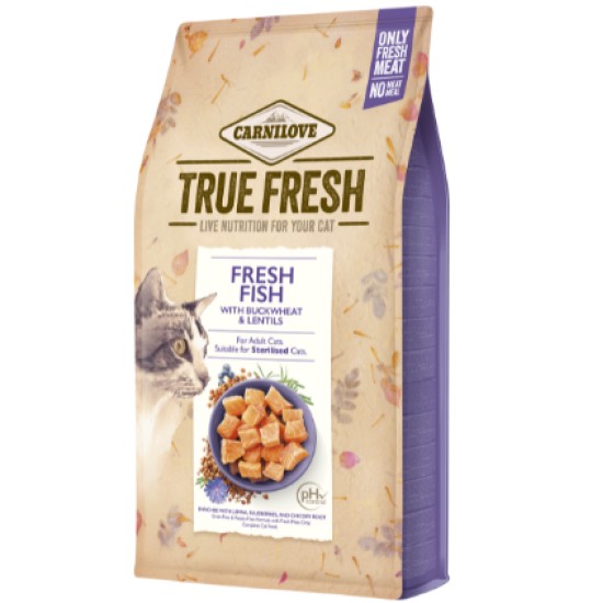 Carnilove True Fresh Cat Fresh Fish sausas maistas katėms Carnilove True Fresh Cat Fresh Fish sausas maistas katėms