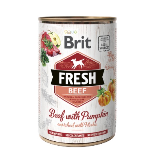 Brit Fresh Beef&Pumpkin konservai šunims