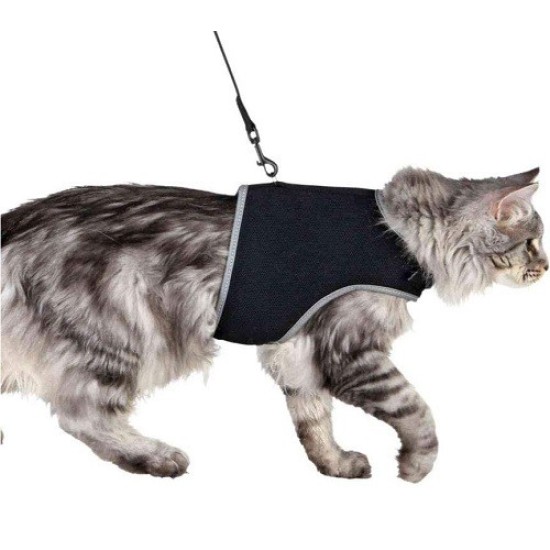 TRIXIE Kačių petnešos minkštos su pavadėliu