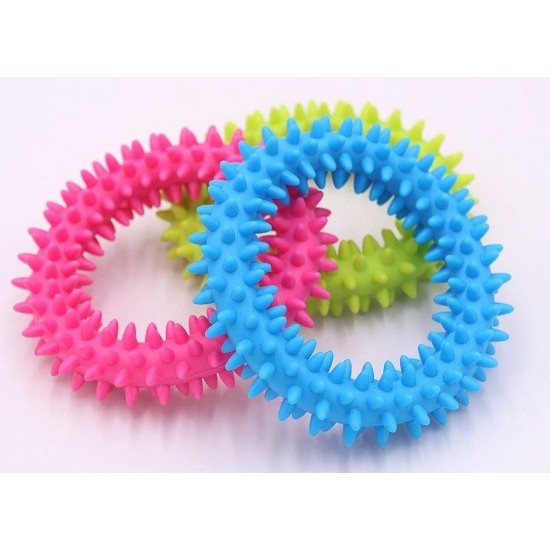 Žaislas šunims - guminis žiedas su kvapu, 10cm