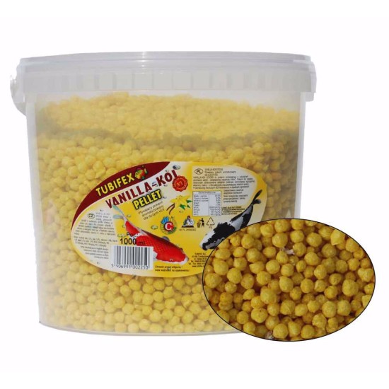 Maistas tvenkinio žuvims KOI VANILLA granulės 5 l