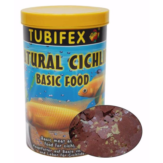 Maistas ciklidinėms žuvims Tubifex Natural Cichlid Basic, 125 ml
