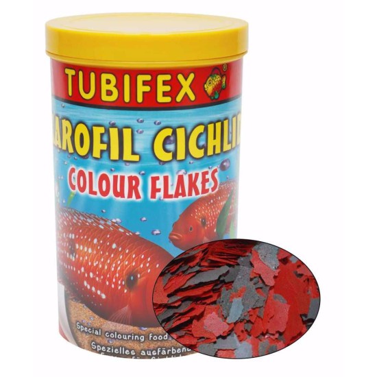 Maistas ciklidinėms žuvims Tubifex Carophyll Cichlid, 250 ml