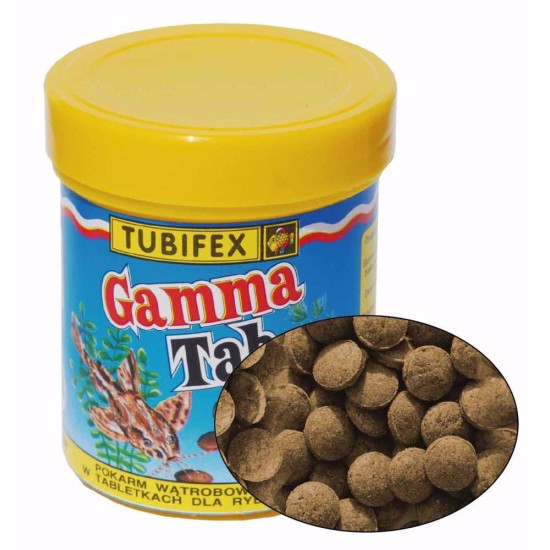 Maistas dugninėms žuvims Tubifex Gamma Tab, 125 ml