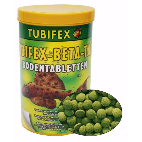 Maistas dugninėms žuvims Tubifex Beta Tab, 125 ml