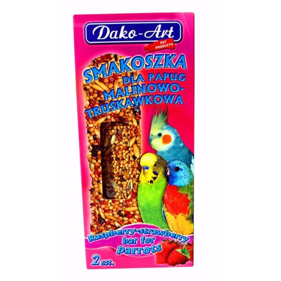 Skanėstas papūgoms su avietėmis ir braškėmis Dako (2 vnt)
