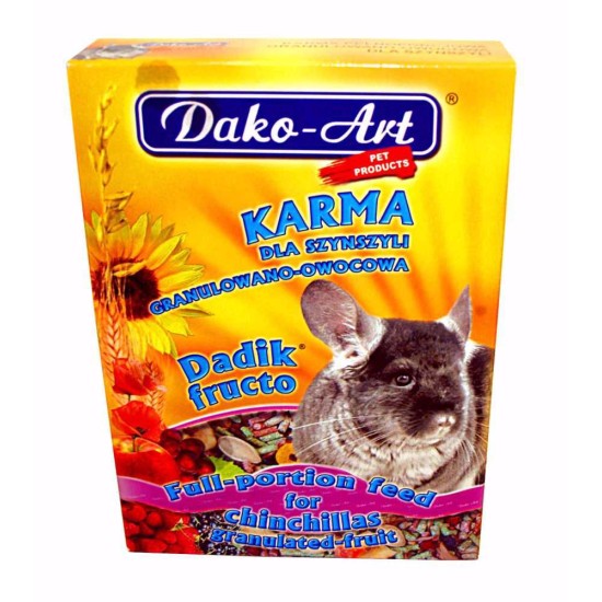 Pašarai su vaisiais šinšila Dako 400 g