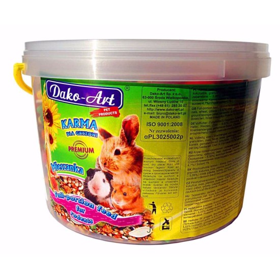 Maisto mišinys graužikams Dako 5 l