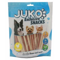 Skanėstai šunims JUKO Snacks Chicken Sandwich su vištiena, 250 g Skanėstai šunims JUKO Snacks Chicken Sandwich su vištiena, 250 g