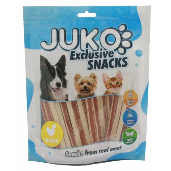 Skanėstai šunims JUKO Snacks Chicken Sandwich su vištiena, 250 g