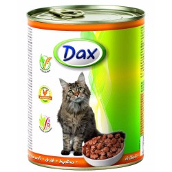 Dax cat gabaliukai paukštiena konservas 830 g Dax cat gabaliukai paukštiena konservas 830 g