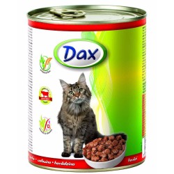 Dax Cat gabaliukai su jautiena konservas 830 g Dax Cat gabaliukai su jautiena konservas 830 g