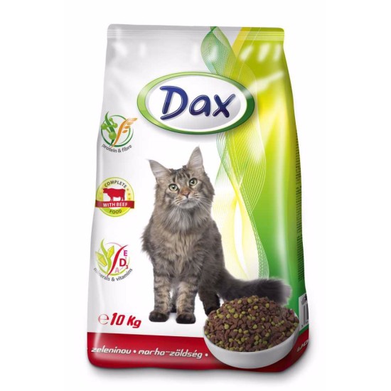 Dax Cat granulės su jautiena su daržovėmis 10 kg