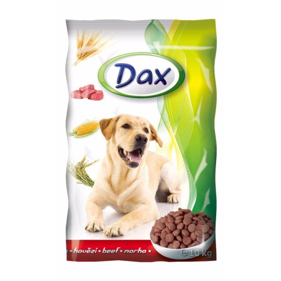 Sausas šunų maistas Dax Dog su jautiena, 10 kg