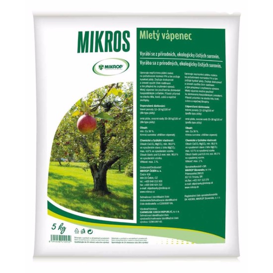 Kalkakmenis žemė 5 kg