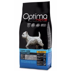 Sausas šunų maistas OPTIMAnova Dog Puppy Mini Chicken & Rice su vištiena ir ryžiais, 2 kg